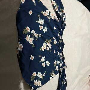 Floral Navy Women's Top